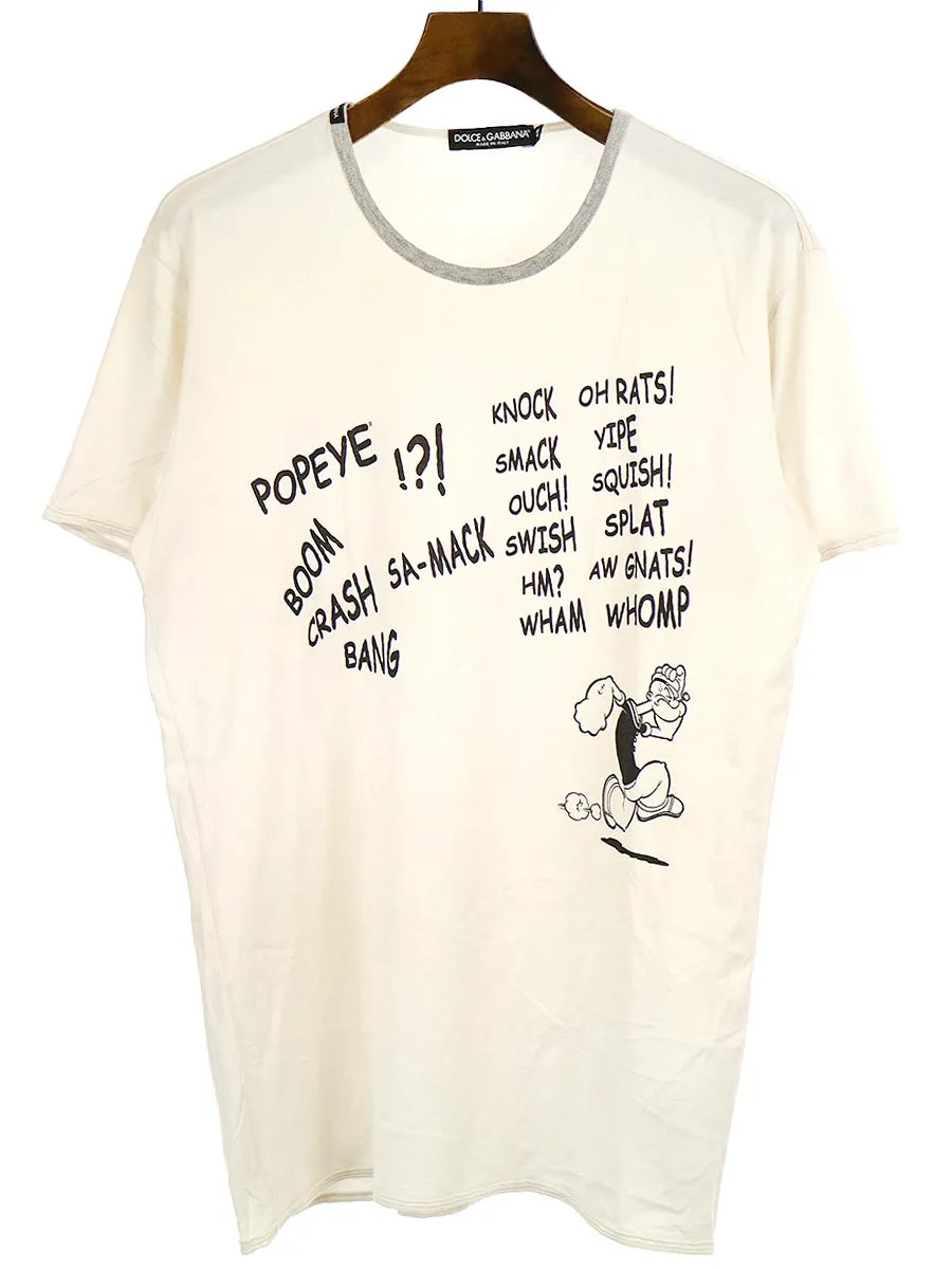 DOLCE&GABBANA ドルチェ&ガッバーナ POPEYEプリントTシャツ