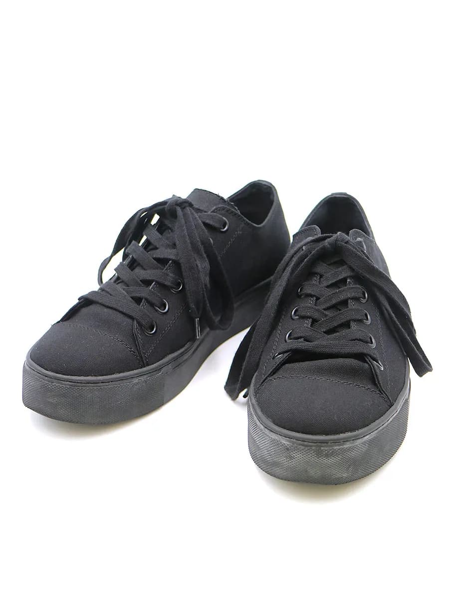Yohji Yamamoto ヨウジヤマモト プールオム 19SS 11号帆布ローカットスニーカー