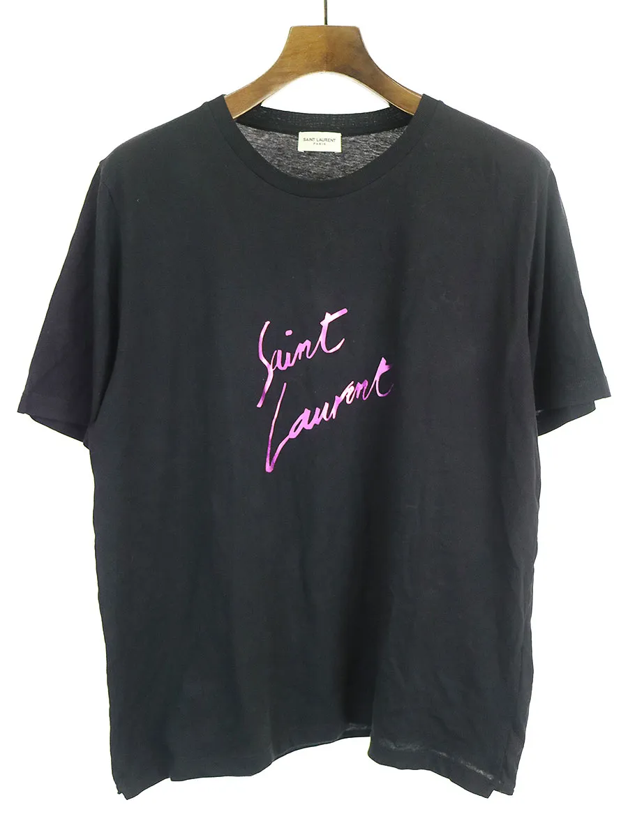 SAINT LAURENT サンローラン パリ 17AW ロゴプリントTシャツ