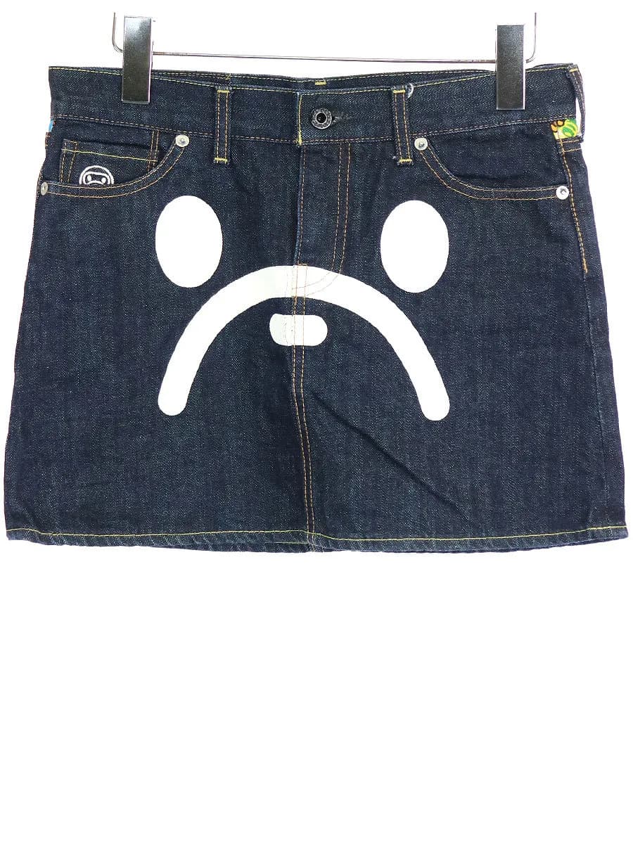 A BATHING APE ア ベイシング エイプ デニムスカート