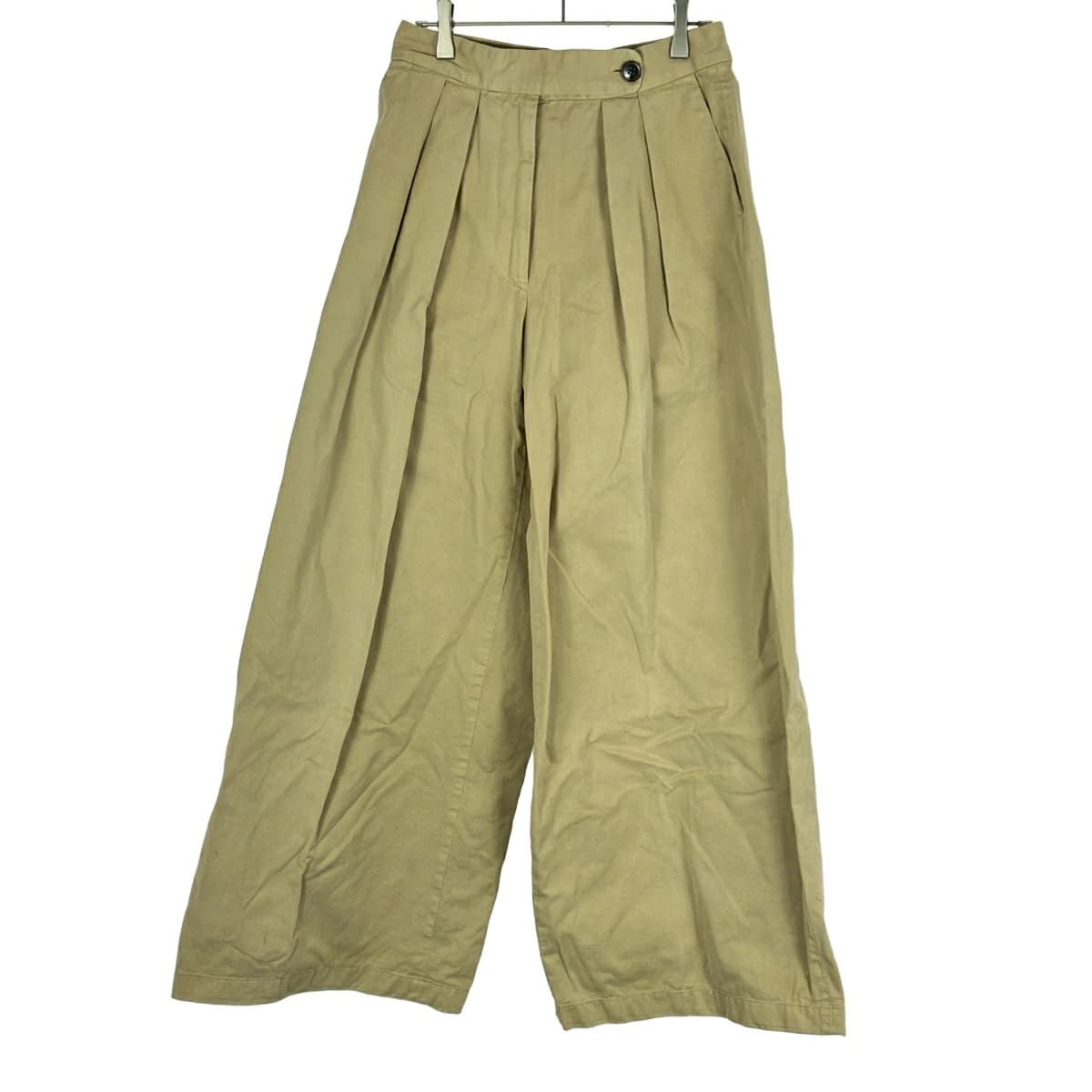 DRIES VAN NOTEN ドリスヴァンノッテン ワイドレッグタックチノトラウザーパンツ