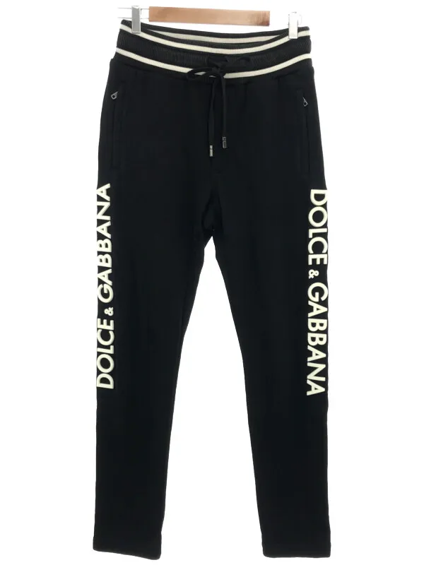 DOLCE&GABBANA ドルチェ&ガッバーナ 19SS サイドラバーロゴ スウェットイージーパンツ