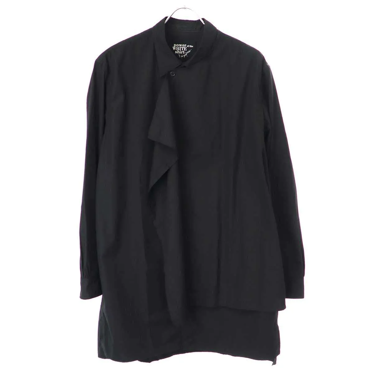 Yohji Yamamoto ヨウジヤマモト プールオム 23AW ストール付き環縫いシャツ
