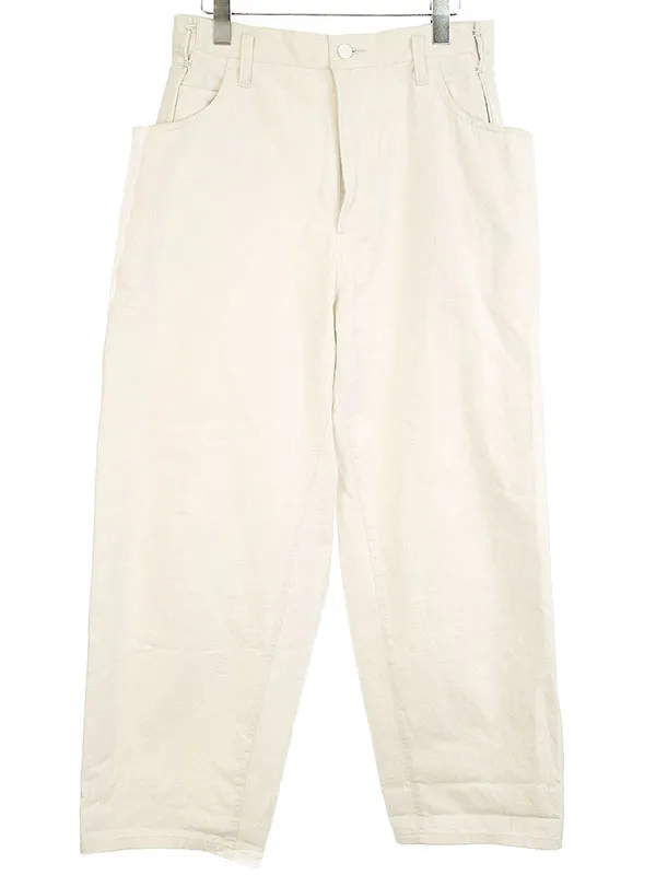 stein シュタイン 20SS EX WIDE HOOKED DENIM JEANS オーガニックコットンワイドホックデニムパンツ