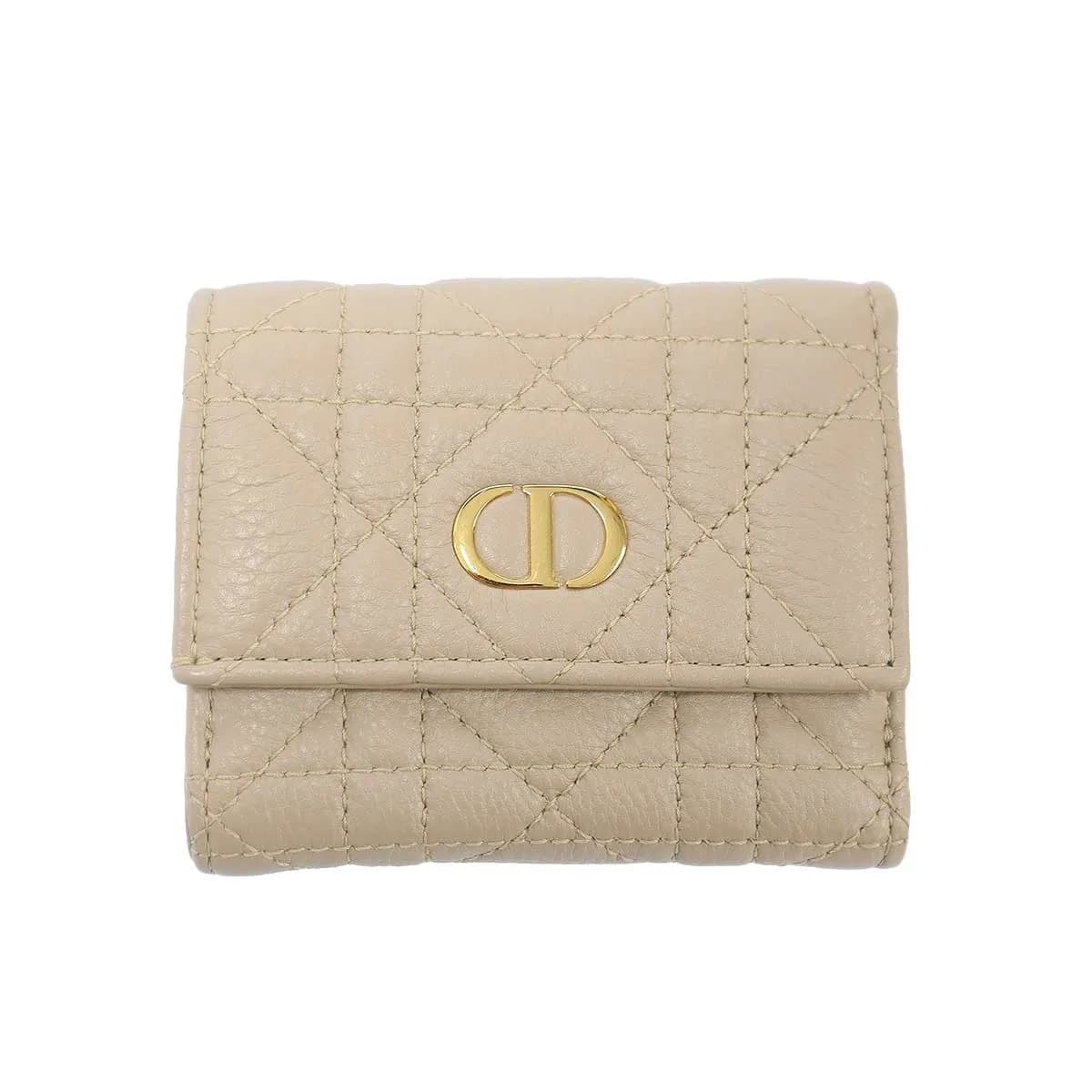 Christian Dior クリスチャンディオール Dior Caro Veronia カロ カナージュ キルティングコンパクトウォレット