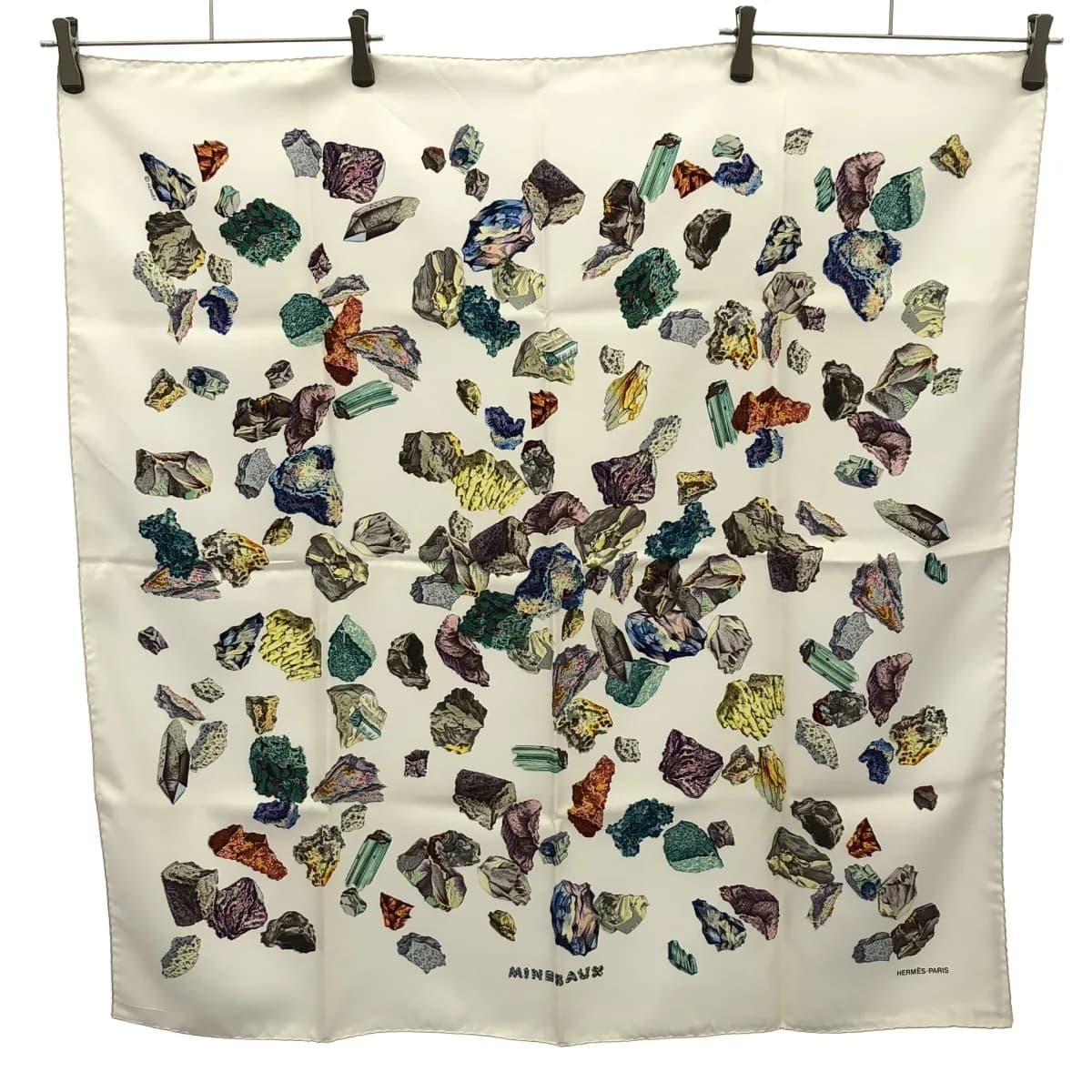 HERMES エルメス カレ90 MINERAUX 鉱物 スカーフ