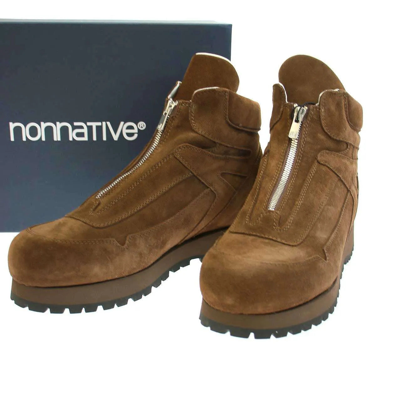 nonnative ノンネイティブ 23SS HIKER ZIP BOOTS COW LEATHER スエードジップブーツ