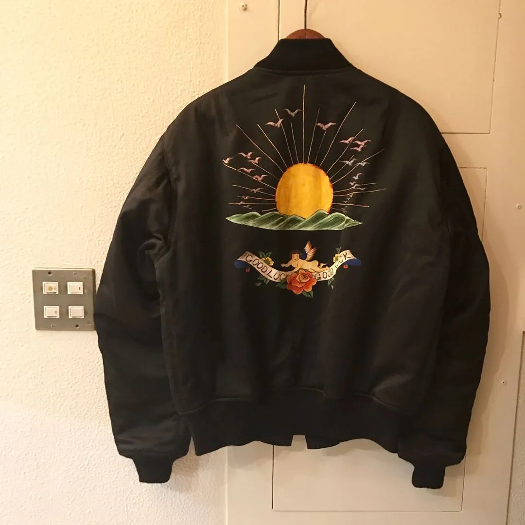 Yohji Yamamoto Yohji Yamamoto POUR HOMME 03AW タトゥープリントリバーシブルボンバージャケット