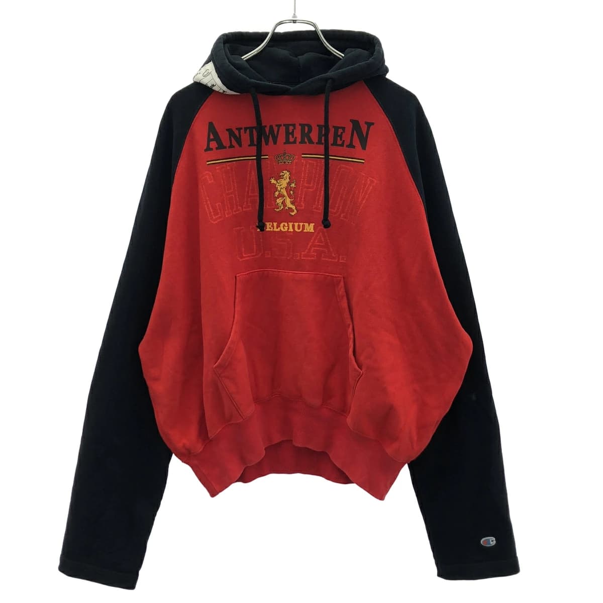 VETEMENTS ヴェトモン チャンピオン 17SS ANTWERPEN PRINT HOODIE スウェットプルオーバーパーカー