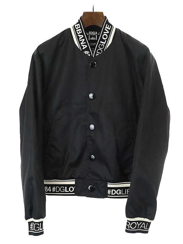 DOLCE&GABBANA ドルチェ&ガッバーナ 16SS ロゴリブボンバージャケット ブルゾン