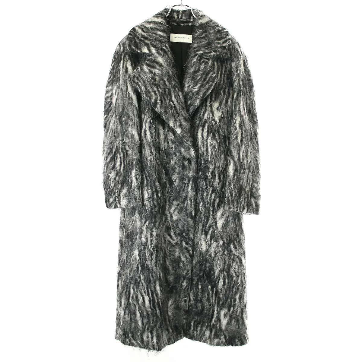 DRIES VAN NOTEN ドリスヴァンノッテン 22AW Royal Zebra オーバーサイズモヘヤゼブラコート