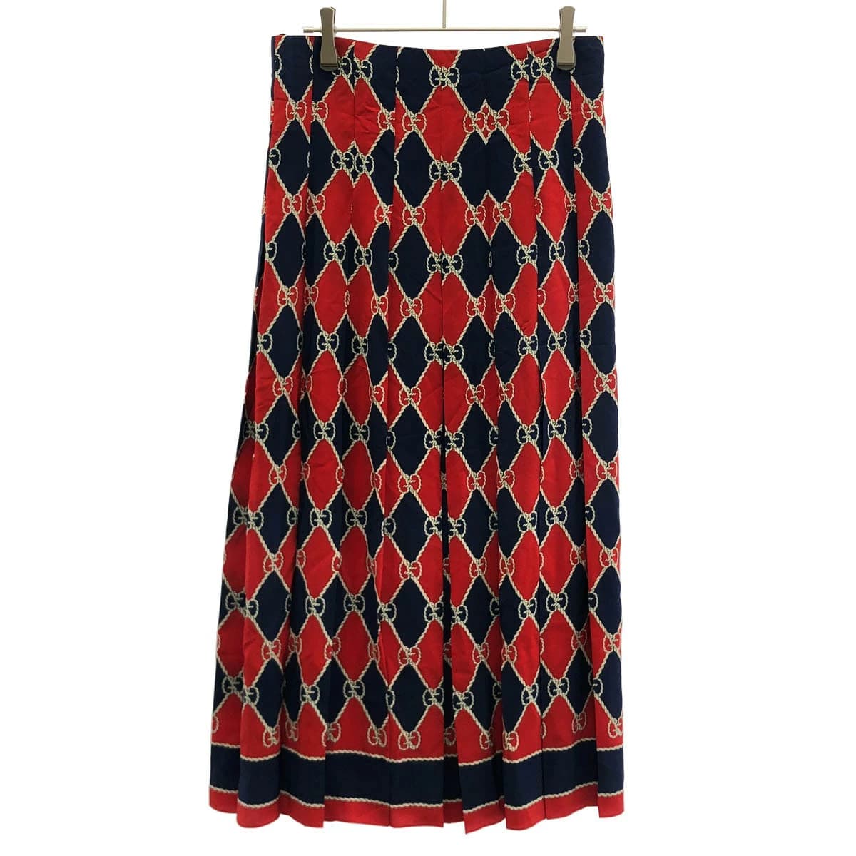 GUCCI グッチ GGシルクプリーツスカート 409370 ZJQ81