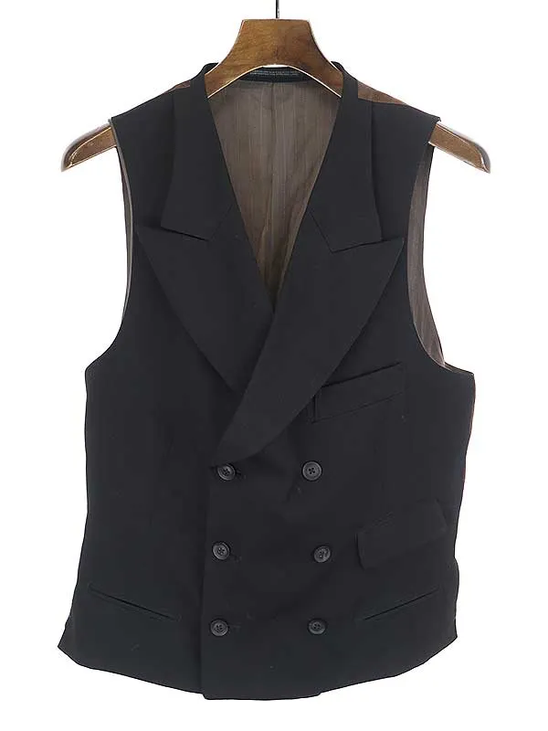 Yohji Yamamoto ヨウジヤマモトプールオム 20AW 切替ウールジレベスト