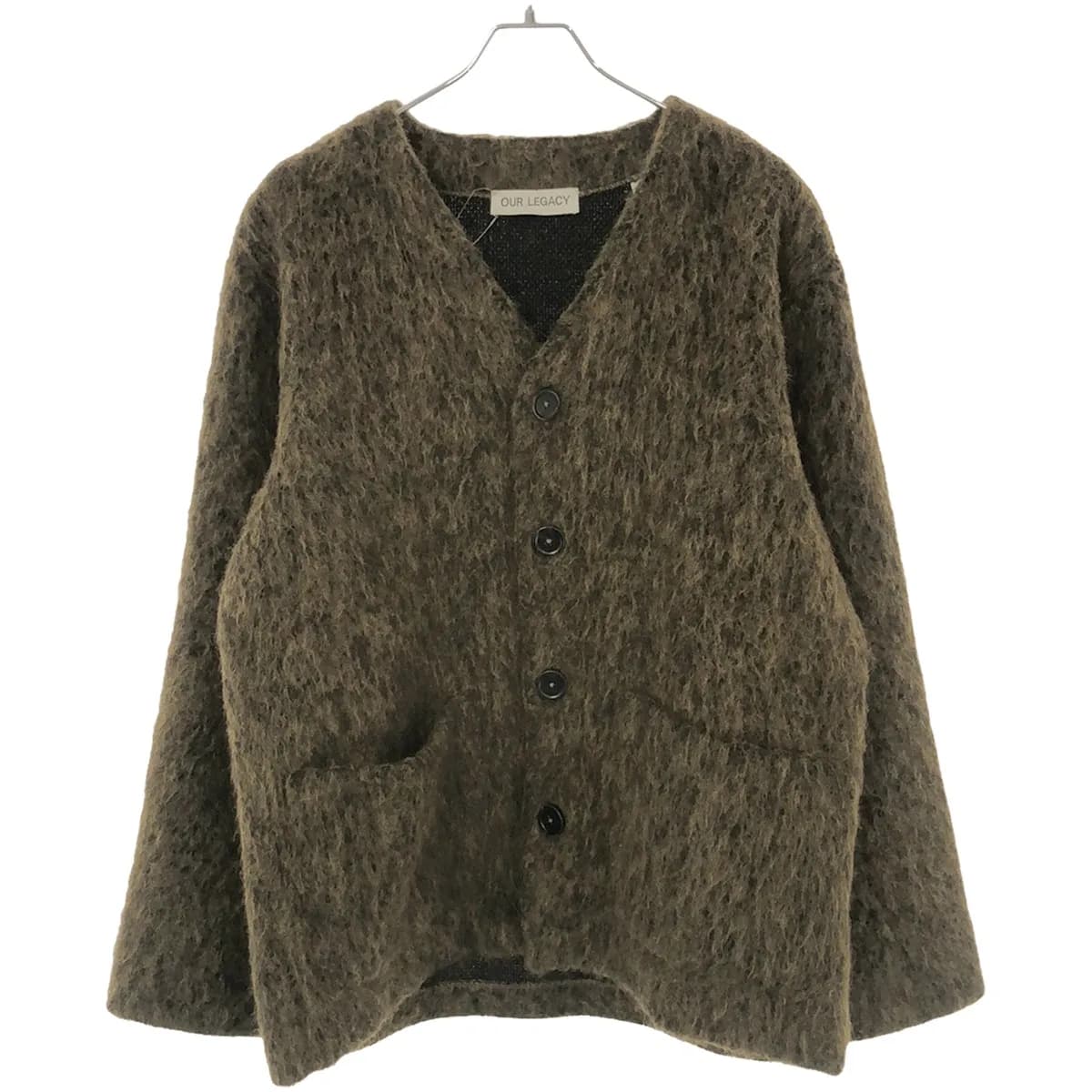 OUR LEGACY アワーレガシー 21AW CARDIGAN OLIVE MELANGE MOHAIR アルパカ混モヘヤニットカーディガン