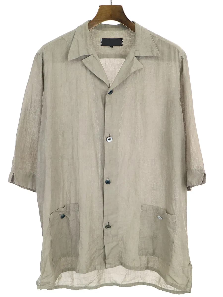 GEOFFREY B.SMALL ジェフリービースモール Handmade three-quarter sleeve leisure shirt 半袖シャツ