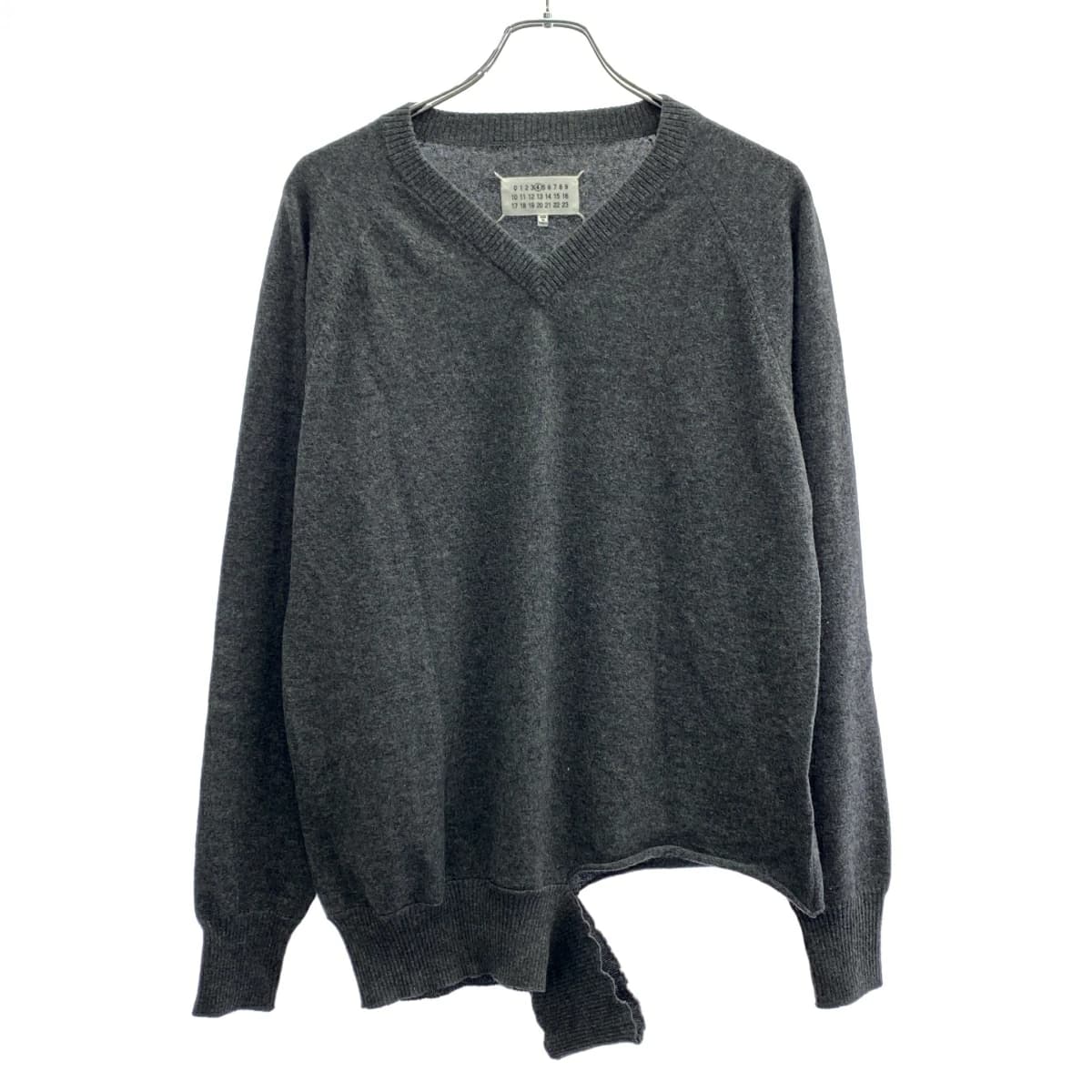 Maison Margiela メゾン マルジェラ 19SS ブロウクンVネックニットセーター S51HA0882 S16626