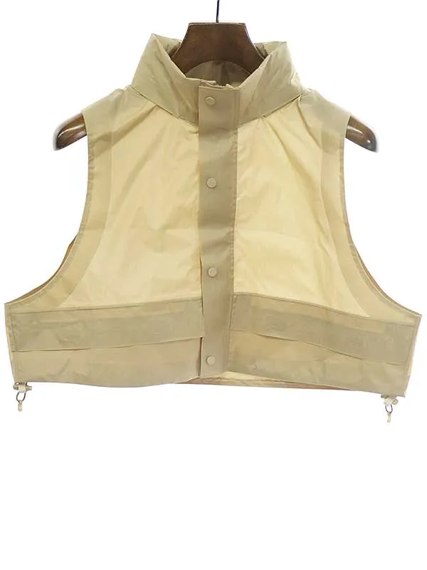 HYKE ハイク 23SS NYLON MOUNTAIN CROPPED VEST ナイロンクロップドマウンテンベスト