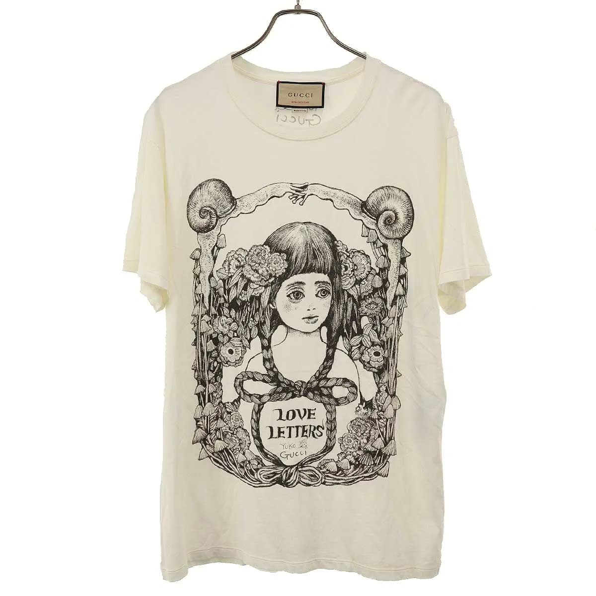 GUCCI グッチ ヒグチユウコ LOVE LETTERS プリントTシャツ 615044 XJDSV