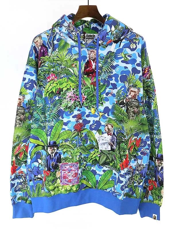 A BATHING APE ア ベイシング エイプ × モンキー47 22SS PULLOVER HOODIE パーカー