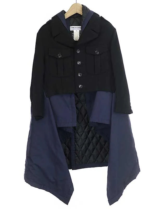 COMME des GARCONS コムデギャルソン コムデギャルソン 14AW 中綿入りドッキングデザインコート