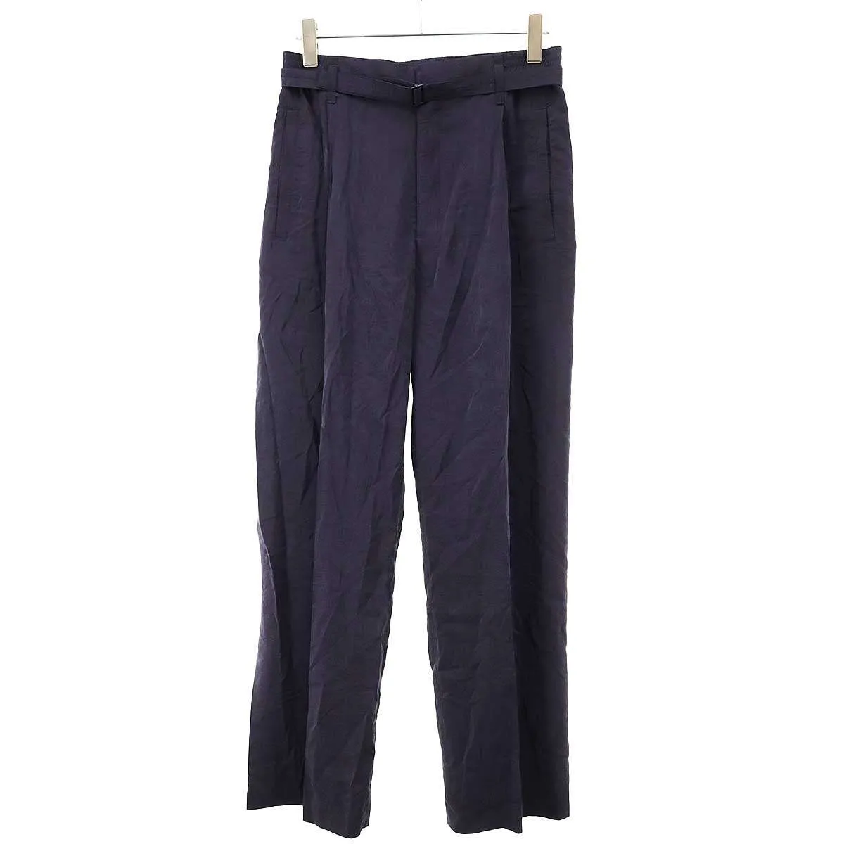 LEMAIRE ルメール ベルテッドシルクナイロンイージートラウザーパンツ PA1134LF1308