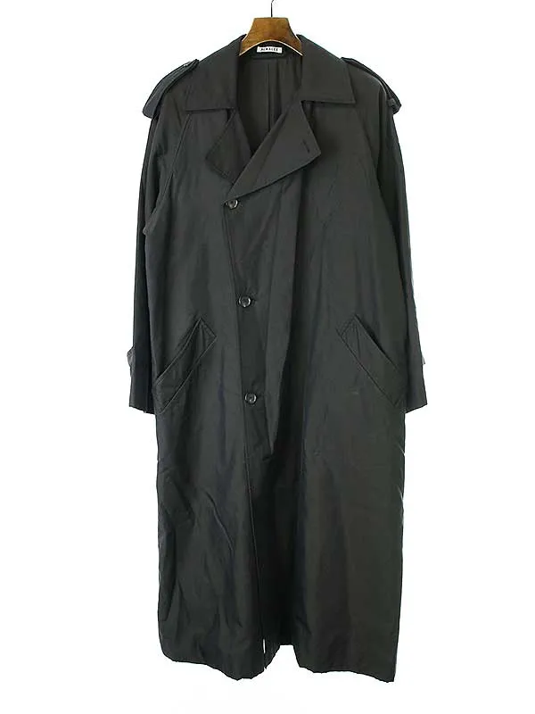 AURALEE オーラリー 20AW WASHED FINX CUPRO TWILL LONG COAT ツイルロングコート