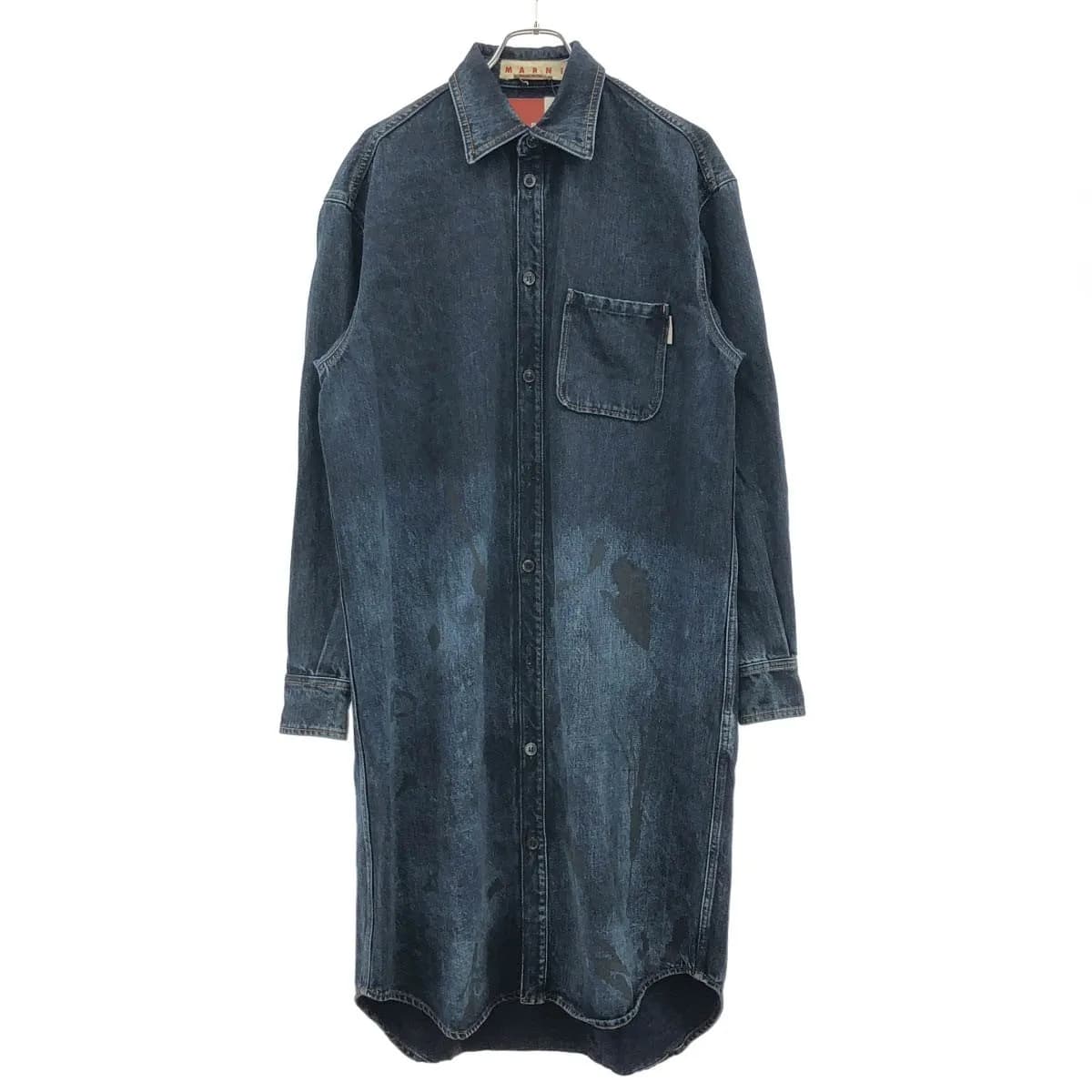 MARNI マルニ 21AW ペイントデニムシャツワンピース