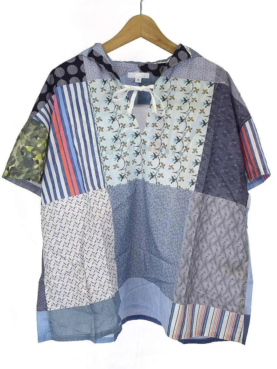 Engineered Garments エンジニア-ドガーメンツ 20SS パッチワークスキッパーシャツ