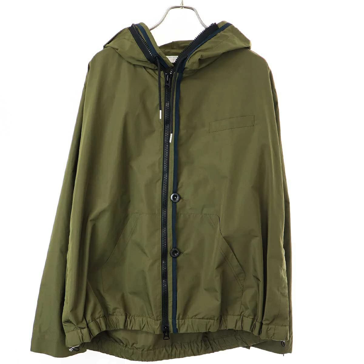 sacai サカイ 24SS Taffeta Blouson フーデッドジャケット