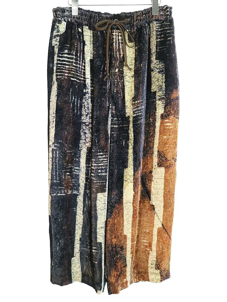 Yohji Yamamoto グラウンド ワイ Velvet Sideline Easy Pants ベルベットイージーパンツ