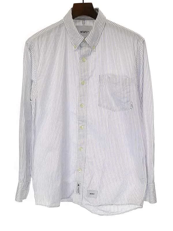 WTAPS ダブルタップス 20SS THOMAS MASON ストライプボタンダウンシャツ