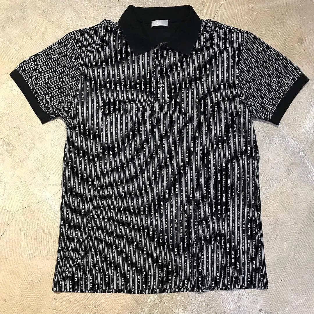 Dior HOMME Dior HOMME 18SS ATELIER PRINT POLO SHIRT