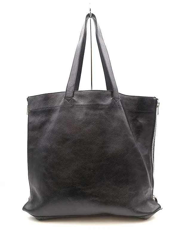 Yohji Yamamoto ヨウジヤマモト プールオム 15SS サイドジップレザートートバッグ