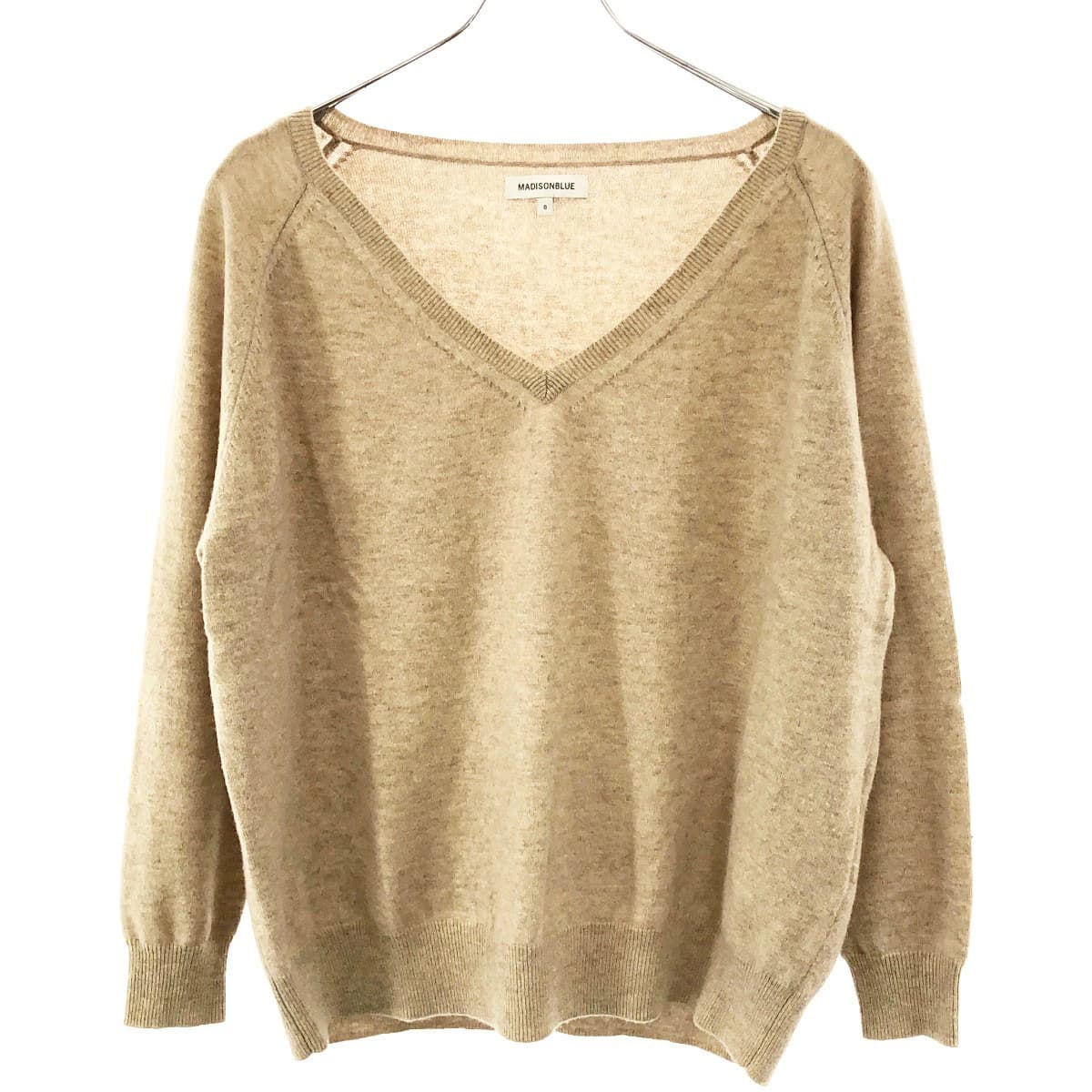 MADISON BLUE マディソンブルー 18AW Vネックカシミヤニットセーター MB184-8014