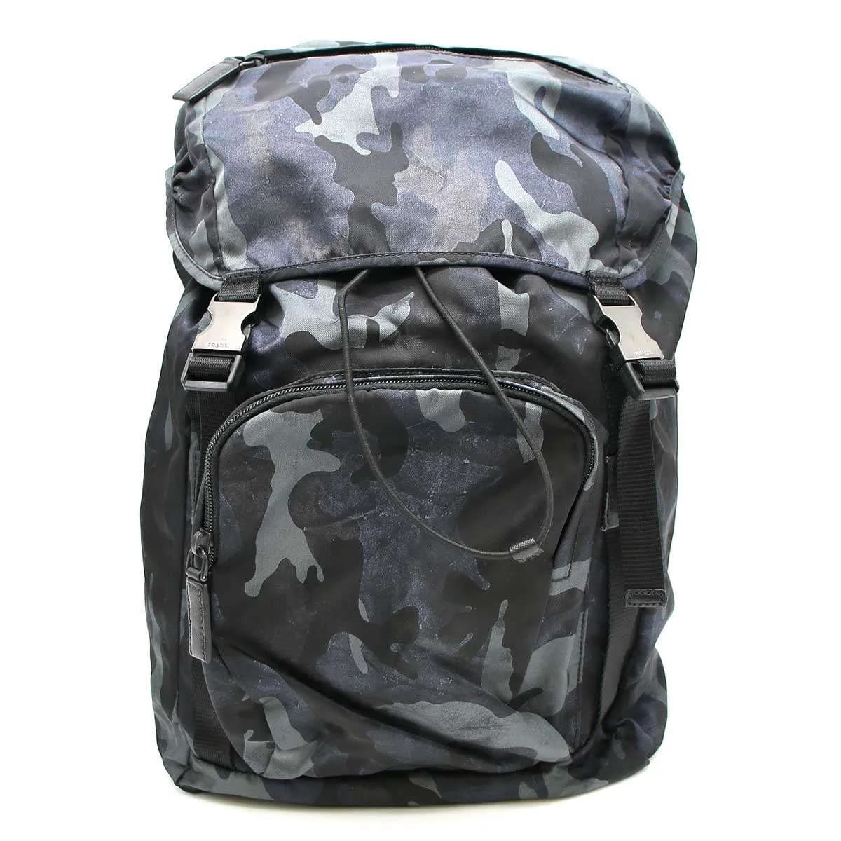 PRADA プラダ V135 カモフラ柄 ナイロンバックパック リュック