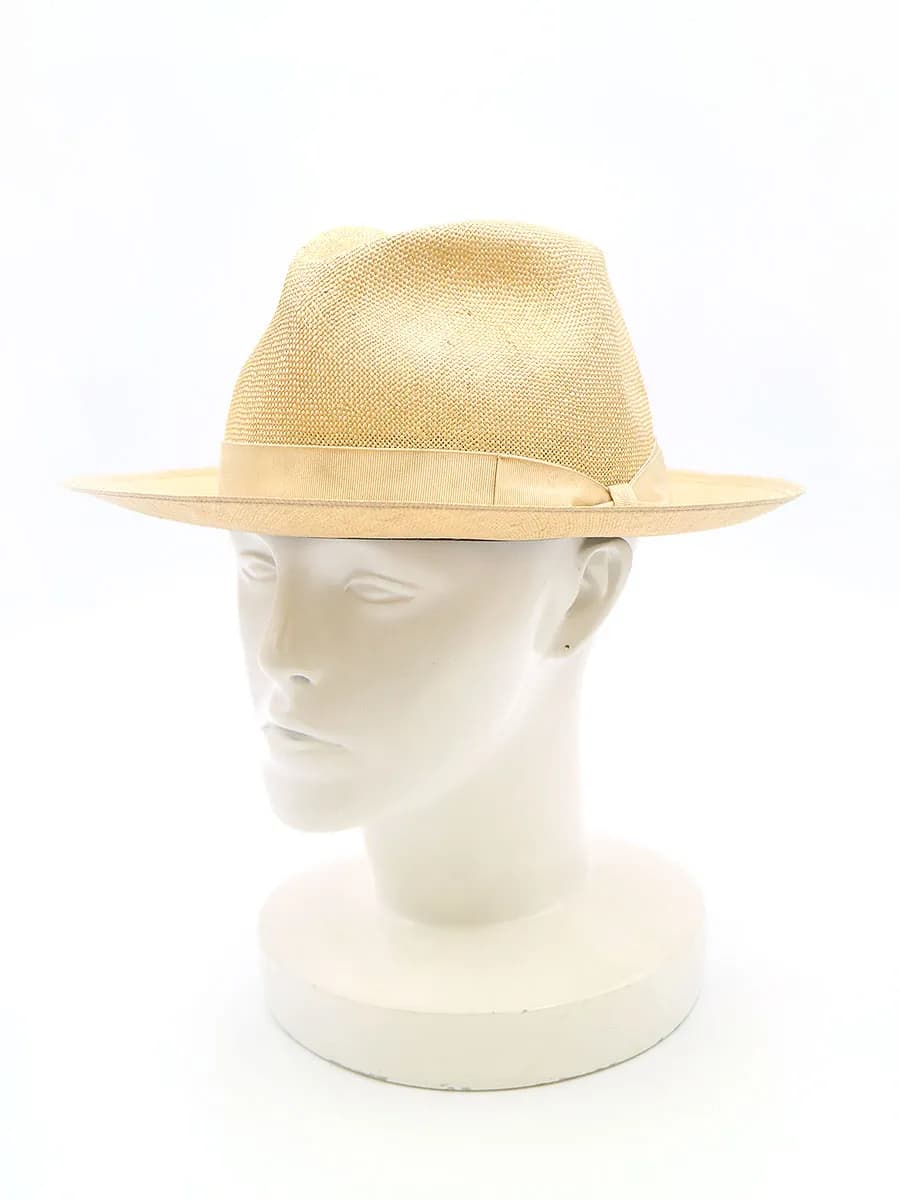 Borsalino ボルサリーノ FOR Yhoji Yamamoto 04SS ストローリボンハット