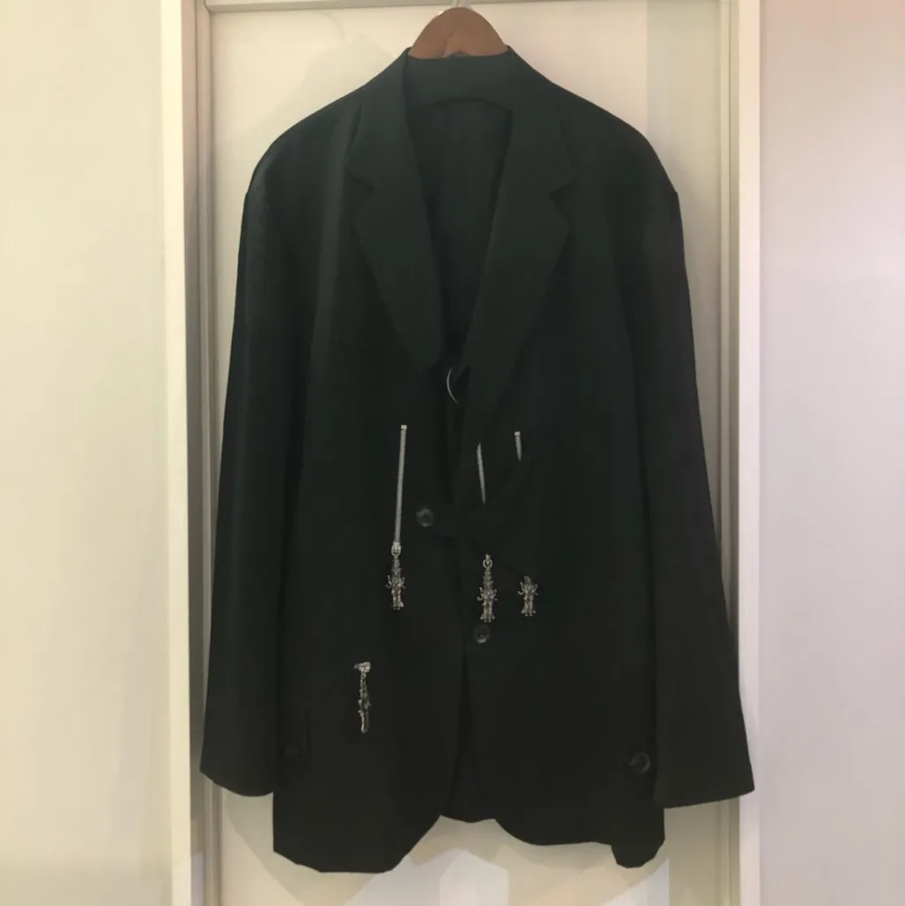 Yohji Yamamoto Yohji Yamamoto POUR HOMME 18SS LOOK29 シワギャバテント布ファスナージャケット