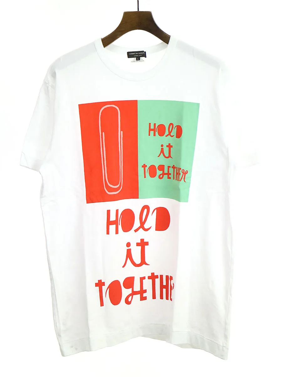 COMME des GARCONS コムデギャルソン オム プリュス 19SS Hold It together プリントTシャツ