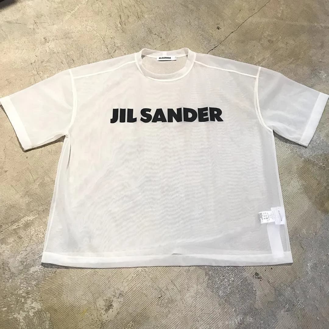JIL SANDER JIL SANDER 18SS Poliammide black logo T-shirts