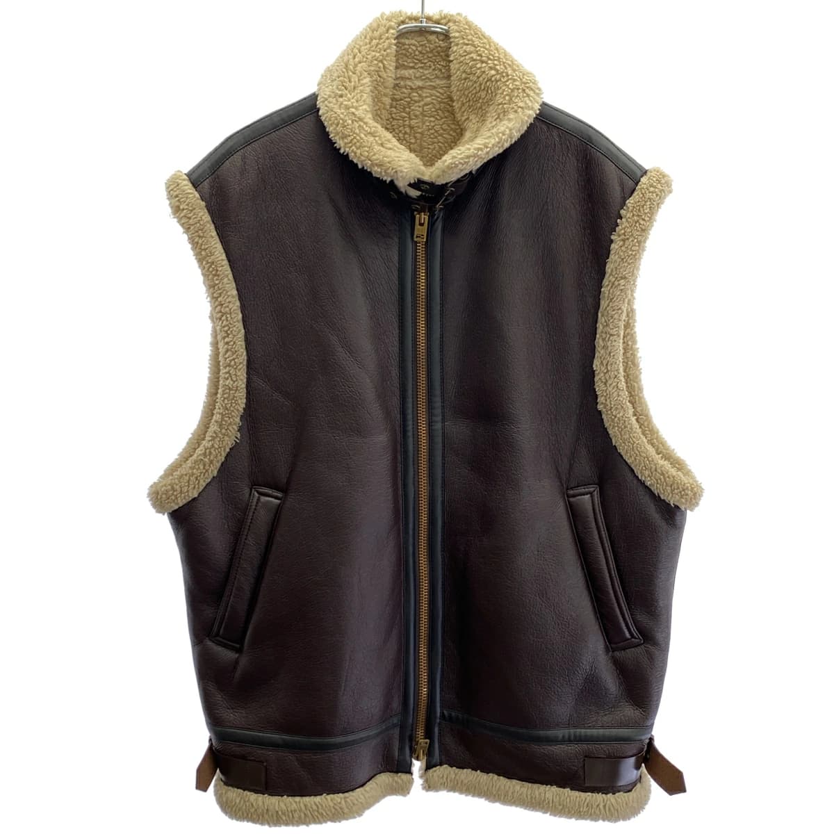 INSCRIRE アンスクリア 22AW Synthetic B-3 Vest フェイクレザーボアベスト