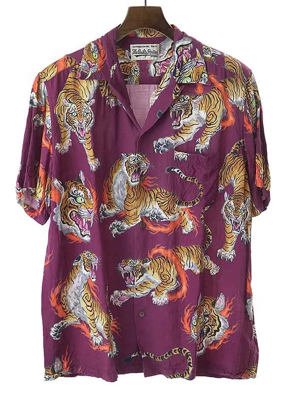 WACKO MARIA ワコマリア TIM LEHI S/S HAWAIIAN SHIRT トラプリントハワイアンシャツ