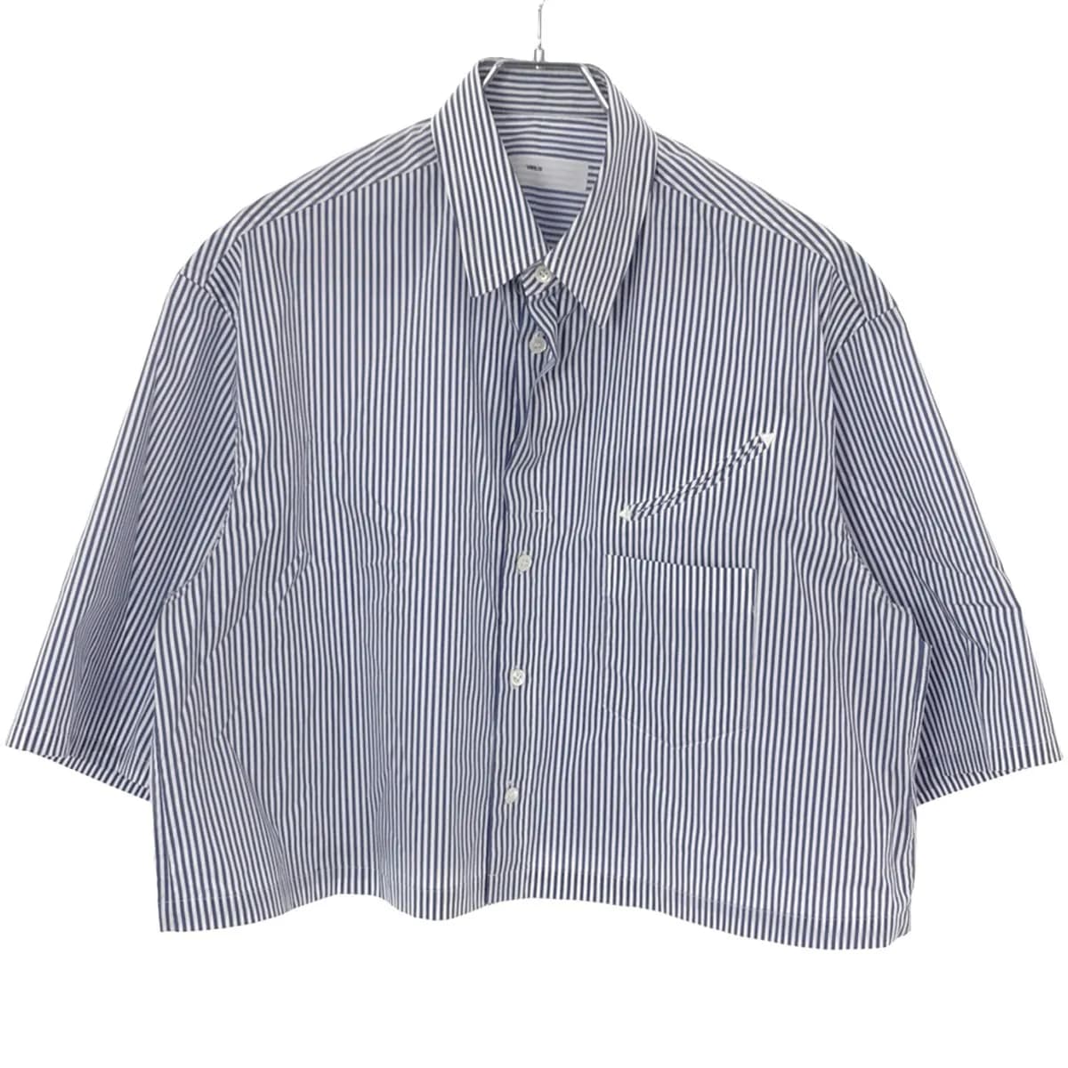TOGA トーガ ビリリース 23SS Typewriter S/S short shirt タイプライターストライプシャツ
