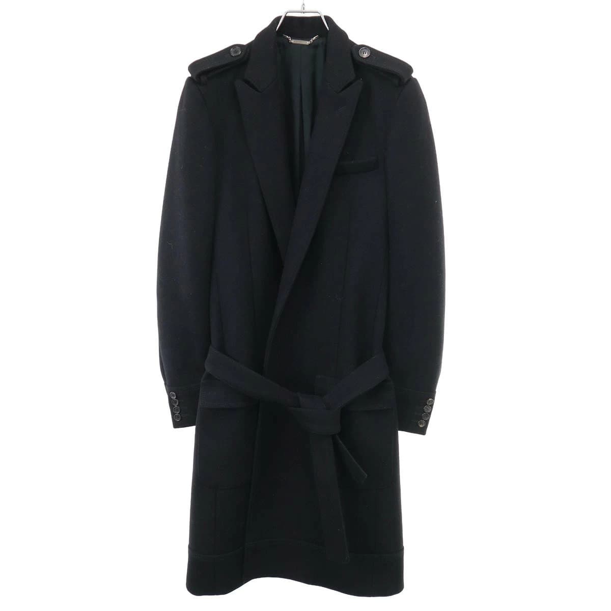 Dior HOMME ディオールオム 2004AW VICTIM OF THE CRIME ウールメルトンロングジャケット コート 4HH1030269