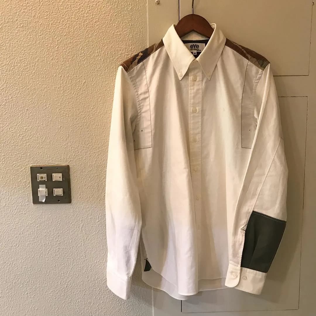 JUNYA WATANABE eYe JUNYA WATANABE MAN × Brooks Brothers 14SS カモフラージュカスタマイズシャツ