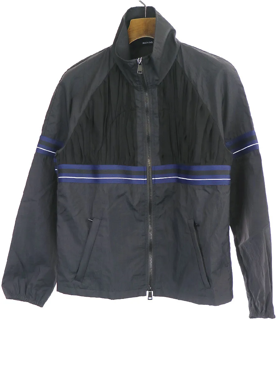 Maison Margiela メゾン マルタン マルジェラ1 19SS シルクライン切替ナイロンジップアップブルゾン