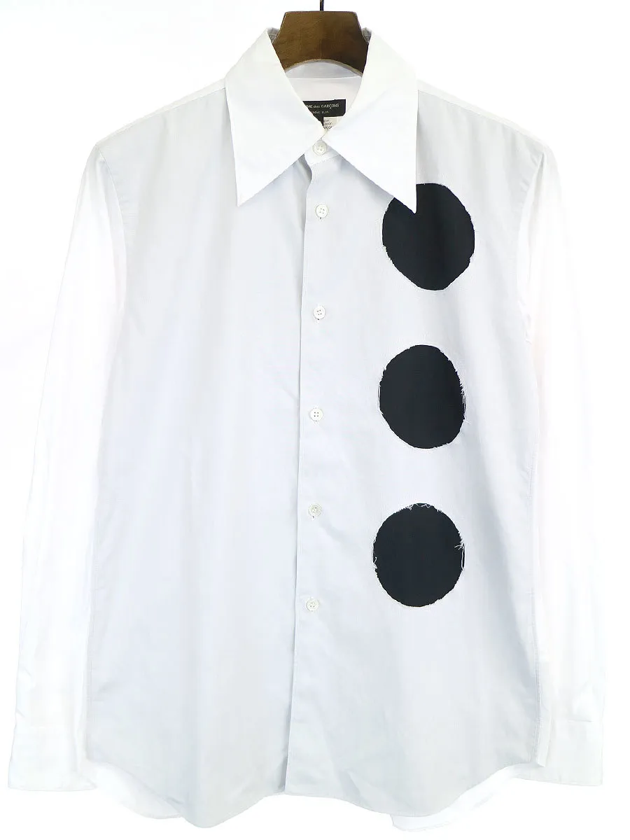 COMME des GARCONS コムデギャルソンオムプリュス 14AW コットンブロードカットデザインシャツ
