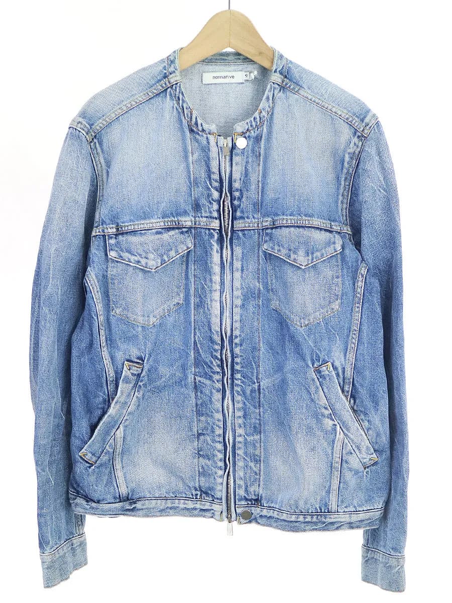 nonnative ノンネイティブ 15AW TRACKER BLOUSON ノーカラーデニムジャケット