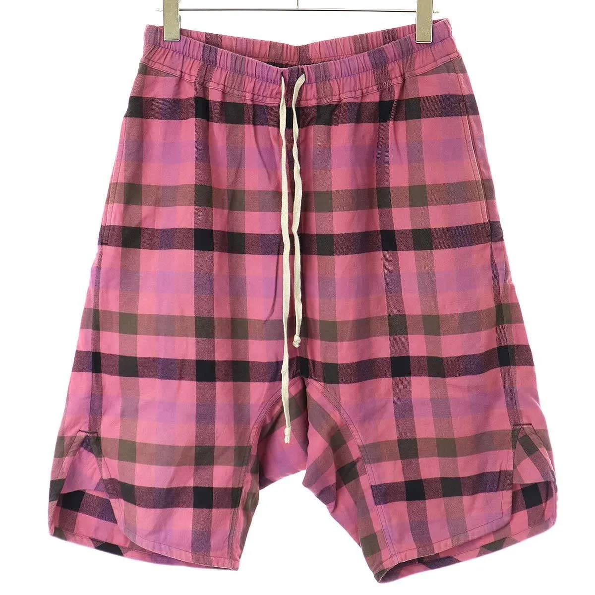 Rick Owens リックオウエンス 23SS Basket Swingers Shorts チェックサルエルショーツ