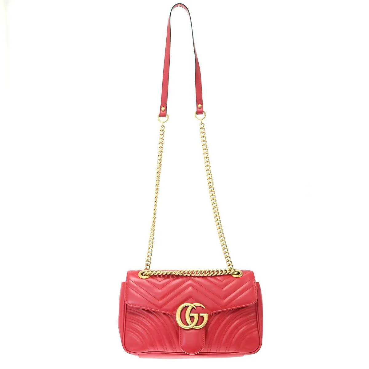 GUCCI グッチ GGマーモント レザーショルダーバッグ 443497