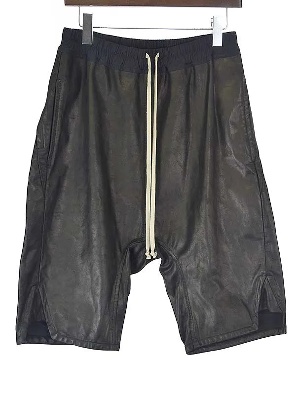 Rick Owens リックオウエンス 14AW レザーサルエルショーツ
